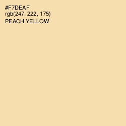 #F7DEAF - Peach Yellow Color Image